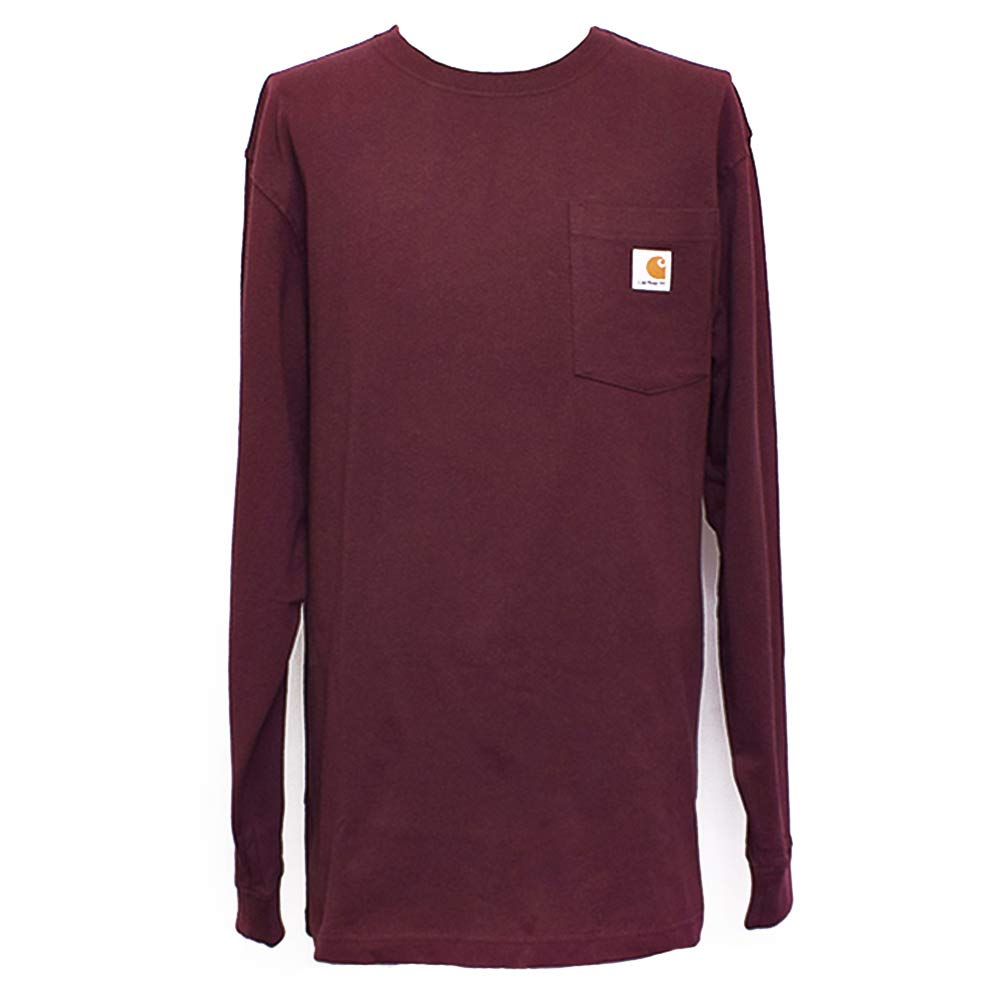 

K126 Workwear Pocket Workwear Long Sleeve Pocket [Carhartt] Мужская футболка с длинным рукавом Мужская футболка XL_PRT [Товар]