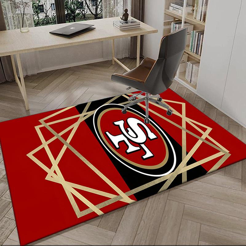 San Francisco Football Teppich, Küchenteppiche, Yogamatte, Rutschfeste Matten, Teppich für Badezimmer, Wohnzimmer Schlafzimmer, Camping Teppiche Weihnachtsgeschenk