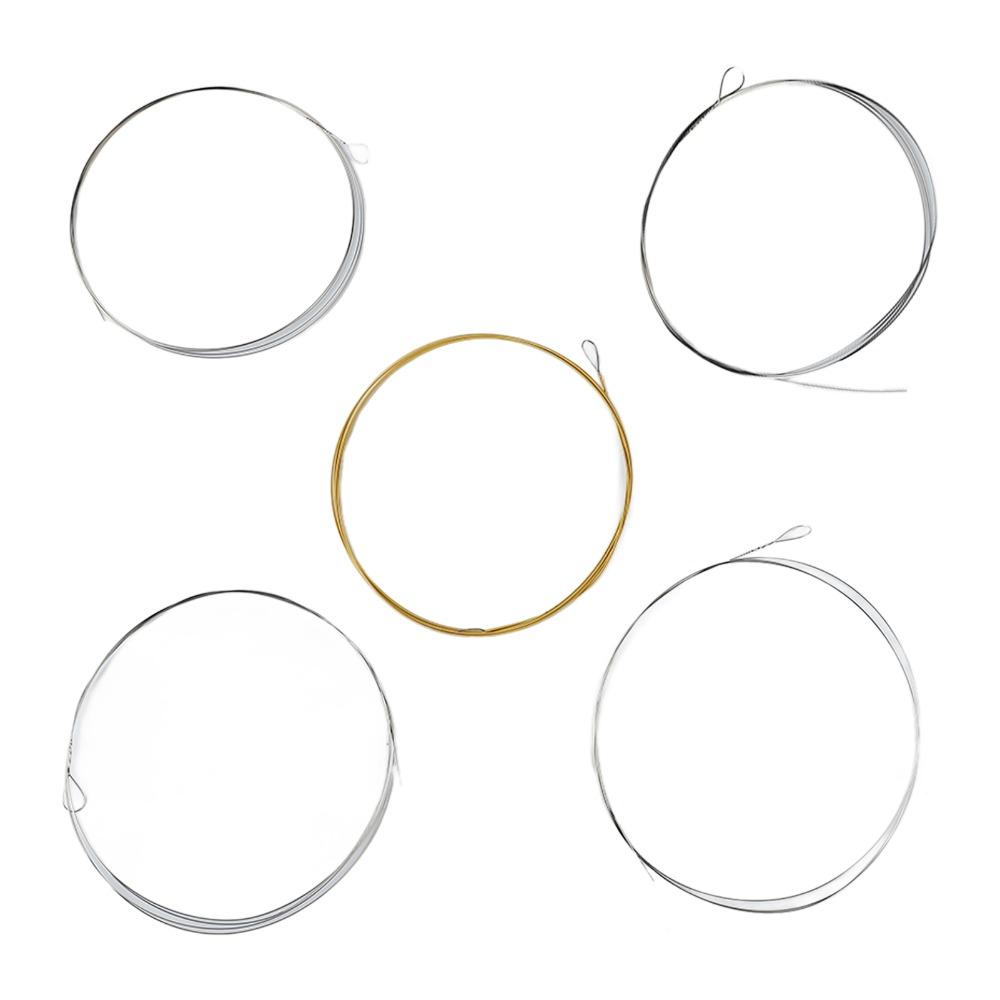 Silver+Golden Banjo String Set Stainless Steel Material Stainless Steel Strings For Banjo Playing