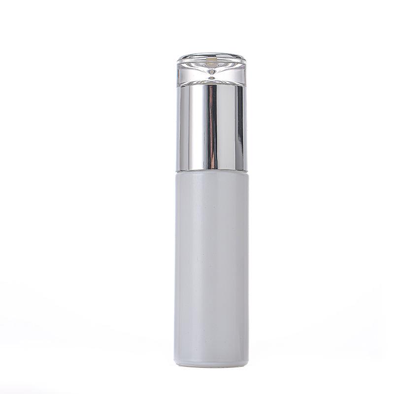 Press-Type White Glass Toner Spray & Emulsion Skincare Bottle Set