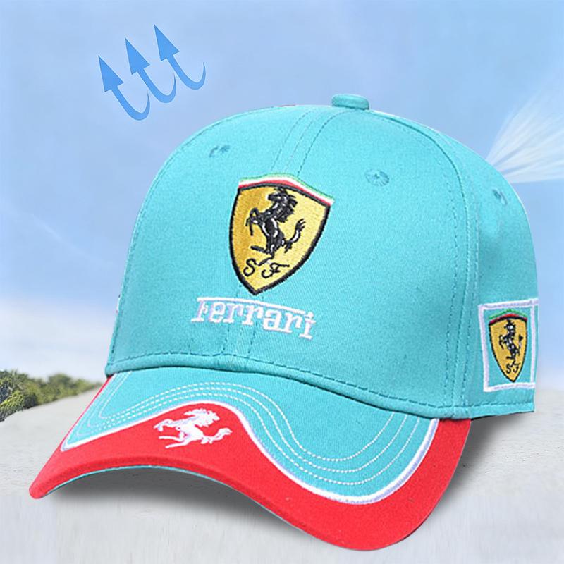 

Fashion Hip Hop Baseball Cap Outdoor Sun Hats Sports Leisure Cap For Ferrari 308 GT4 GTB GTS F355 360 Modena F430 458ltalia 488