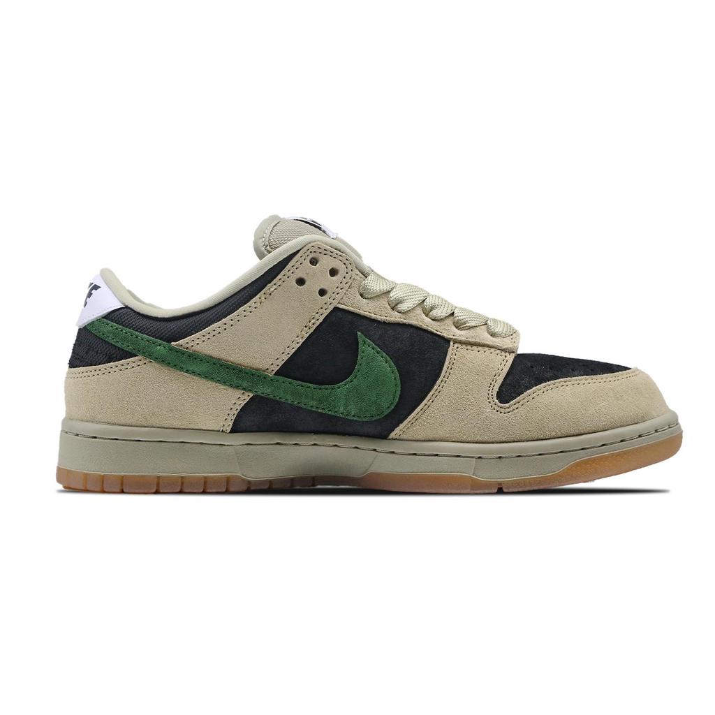 Nike Dunk SB Wild Coverage Abrasion Resistant, Breathable Low top Skateboard Shoes Men's Brown Green HJ0367-200(Team430-)