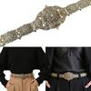 Vintage Crystal Wedding Body Chain Belt Caucasian Ethnic Style Waist Band Girdle for Bridal and Formal Occasion