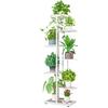 White 7-Tier Plastic Plant Display Stand