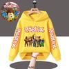 Kids' Roblox Character Printed Hoodie, Fashionable and Comfortable Sweatshirt for Boys and Girls, Ideal for Roblox Fans