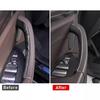 2/4PCS Black/Carbon Interior Door Handle Cover Pull Trim Fits BMW G01 G02 X3 X4