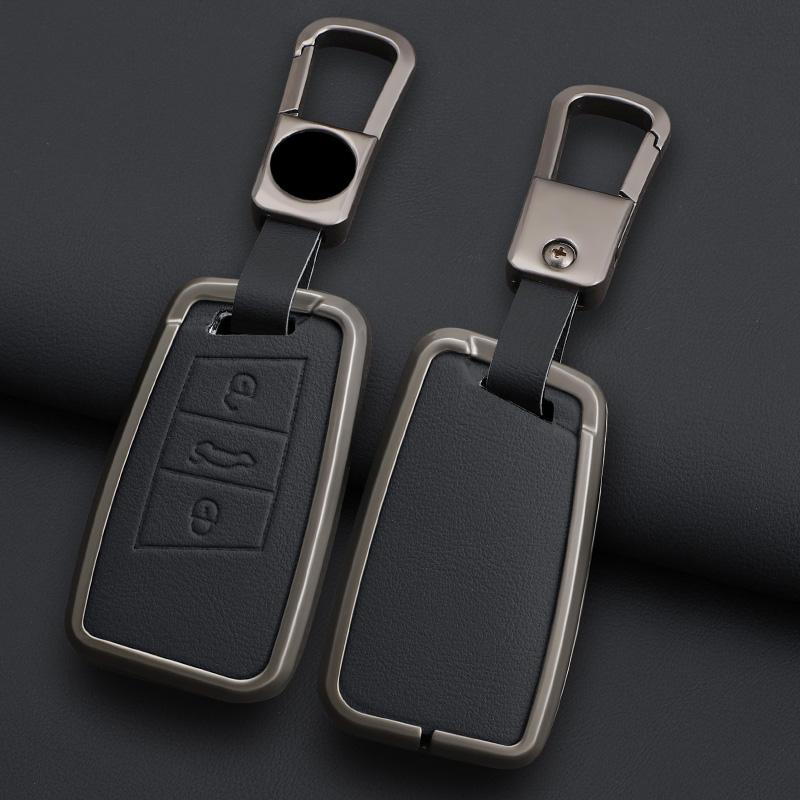 Zinc alloy car key cover, suitable for Volkswagen Passat B8, Tiguan, Skoda Kodiaq, Fabia, Caracal, Opel Astra, SEAT car keychain