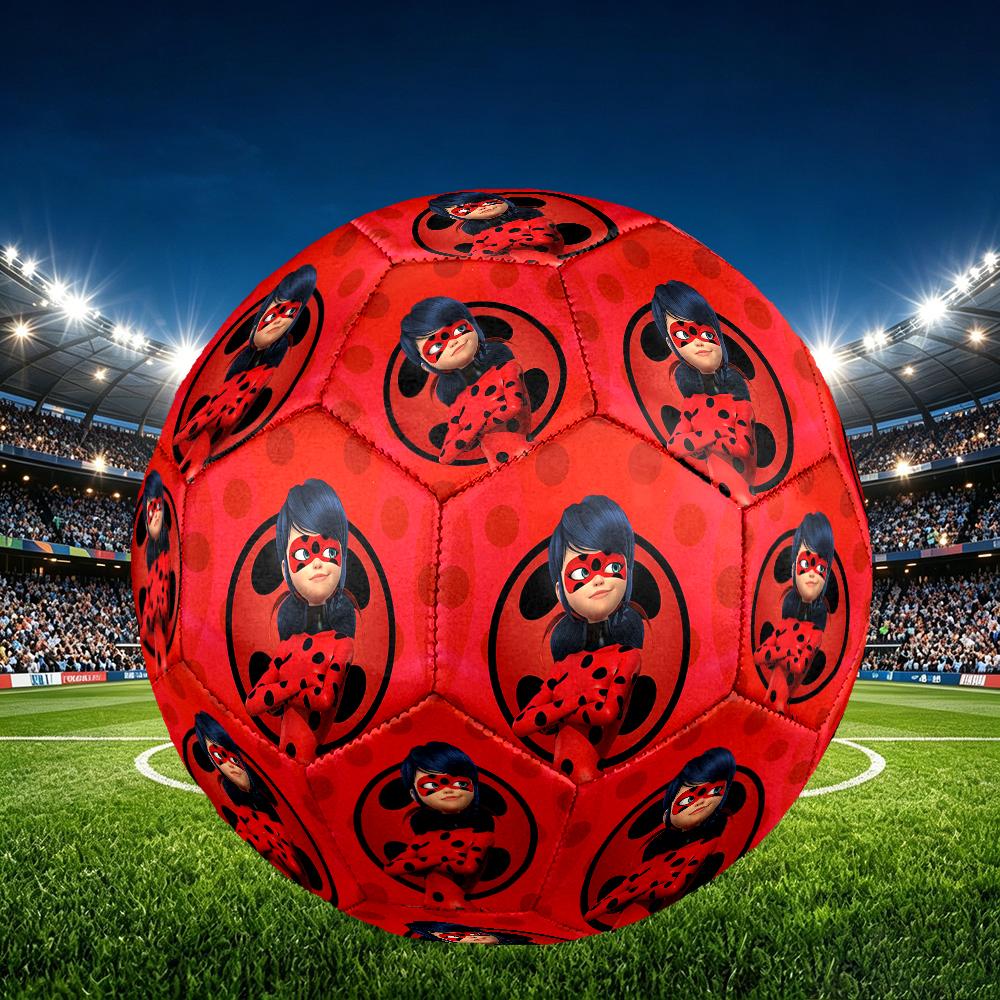 1pc Ladybug Pattern Football, Standard Size 5 Soccer Ball Stylish Sport Football for Competition Play and Training