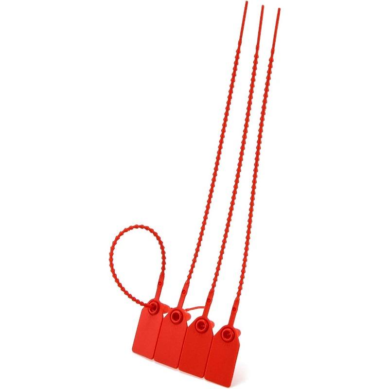 100 Stück Kunststoff Selbstverriegelnde Manipulationssichere Siegel Krawatten Beschilderung (250mm/10" Länge)