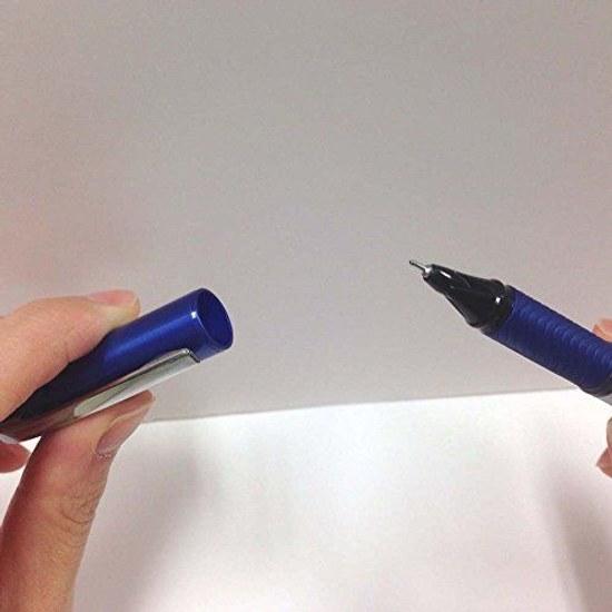 Pentel Ballpoint Pen Gel Ink EnerGel Euro 0.5mm Blue Barrel XBLN25-A Black 5 Pieces