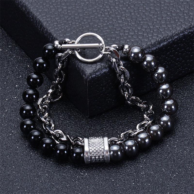 JYL TS Bracelet Men's Double-Layer  Durable Stylish Boosts Confidence & Strength