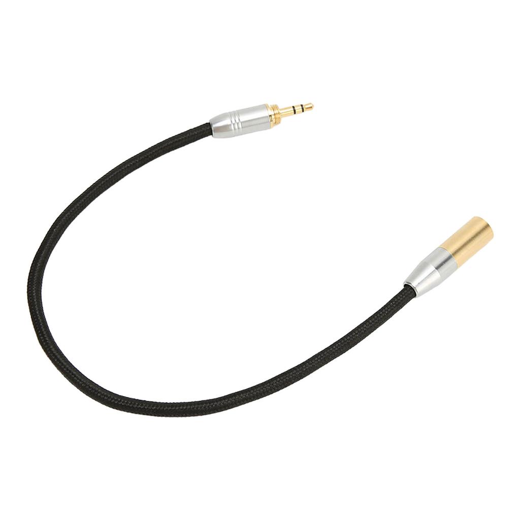 3.5mm Male to Mini XLR 3pin Cable Professional Gold Plated 3.5mm to Mini XLR Adapter for Microphone