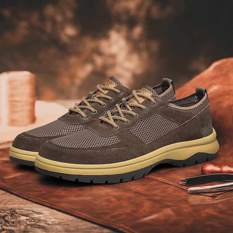 Mocassini Traspiranti a Taglie Forti da Uomo - Scarpe Sportive Casual alla Moda in Stile Coreano per Primavera/Estate