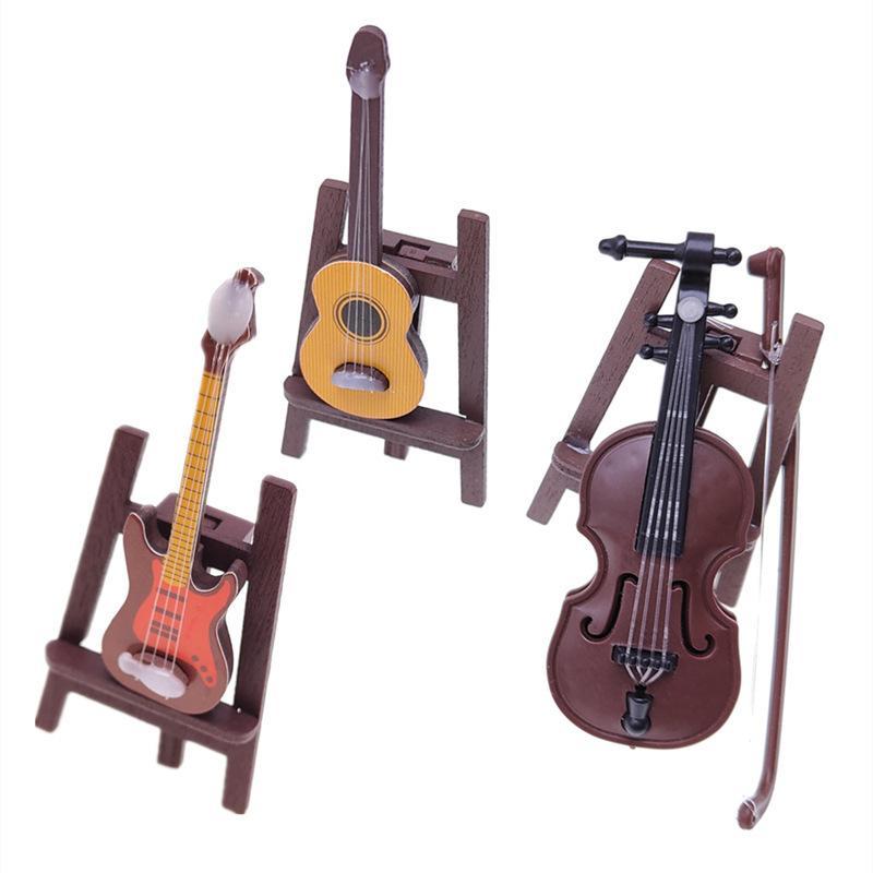 Mini Musical Instrument Models With Realistic Details Perfect For Dollhouse Decor Desktop Ornament