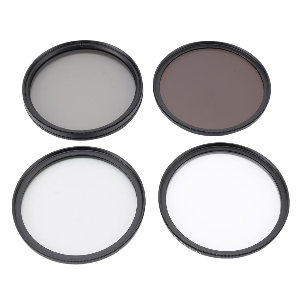 4 Pack Camera Filter Kit UV CPL Polarizer ND8 Black Mist 1 4 with 18 Layer Nano Coating CNC Aluminum Frame for DSLR