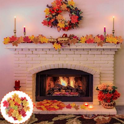 1 Set Simulated Maple Leaf Versatile Realistic Artificial Maple Leaves for Thanksgiving