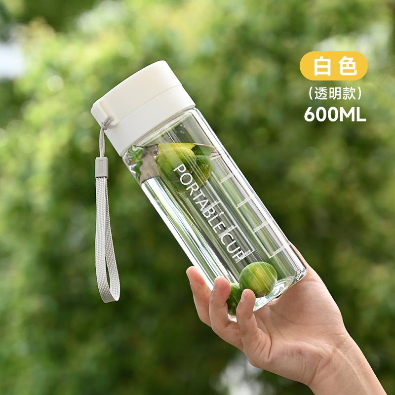 

Water cup creative student tea cup portable cord plastic cup 600ml-800ml