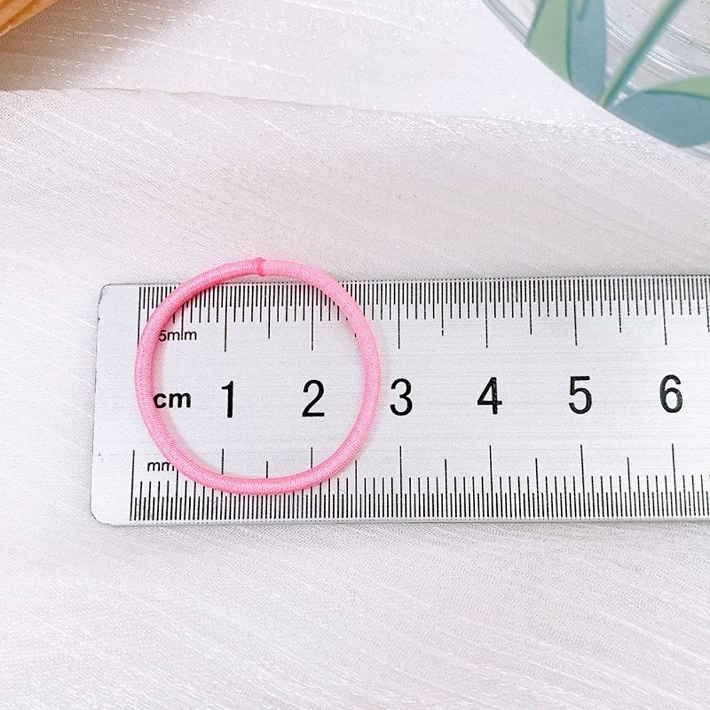 500pcs Polyester Hair Bands Candy Color Rubber Hair Bands Cute Elastic Hair Bands Girls Kids