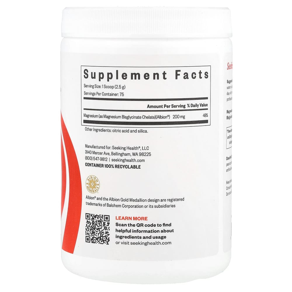 iHerb Seeking Health Glycine Magnesium Powder 187.5g (6.61oz)