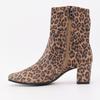 Bottines à talons motif léopard stretch zippée Femme CAPRICE