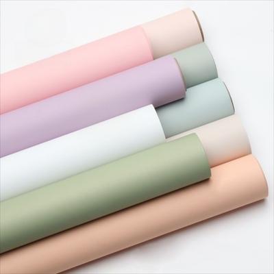 57cm*10m/Roll Flower Packaging Paper Waterproof Matte Flower Wrapping Paper Solid Color Vintage Printed