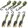 KOKITEA Ratchet-Type Cargo Tie-Down Straps, 6m Long, 800kg Breaking Load, Set of 4, Fastening and Securement, Multi-Purpose, Moving and Transport Lash