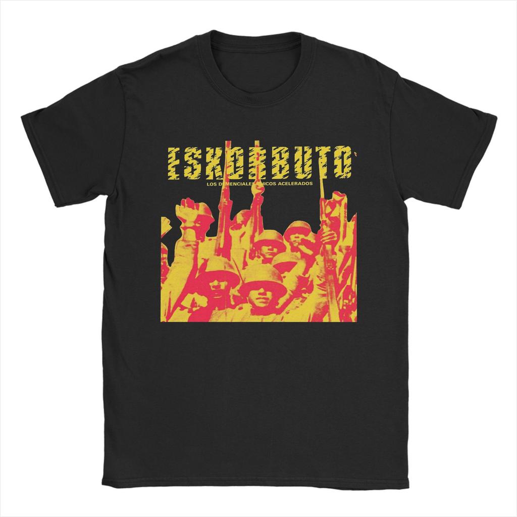Awesome Eskorbuto Band T-Shirt for Men Crew Neck 100% Cotton T Shirts  Short Sleeve Tees Unique Tops
