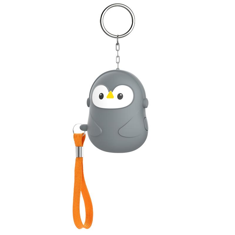 Cute Penguin Personal Safety Alarm Keychain 130DB Loud Alert Easy Activate with Flashlight for Daily Personal Use