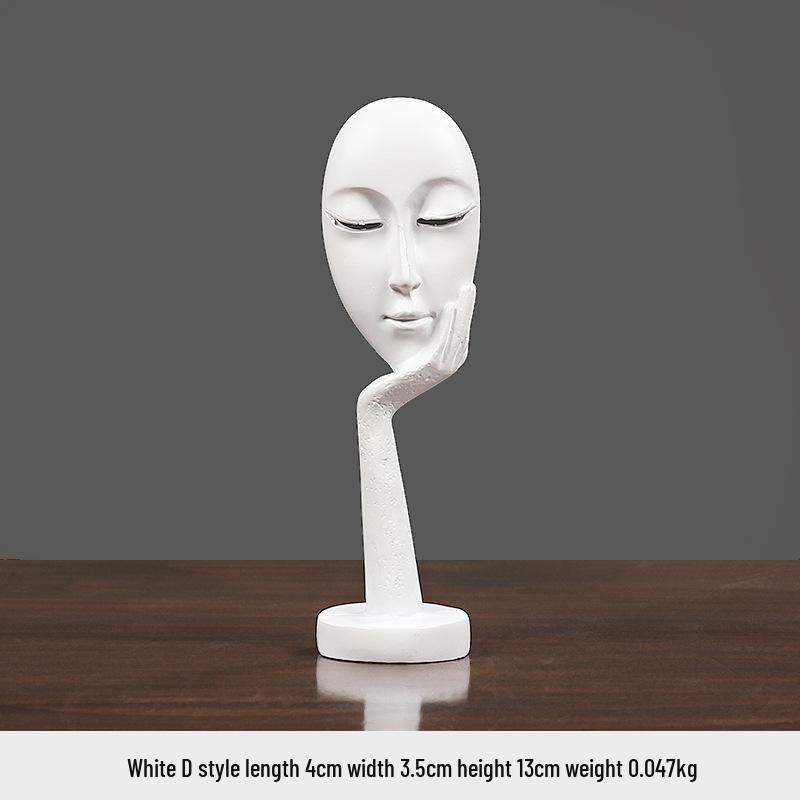 Nordic Mini Abstract Thinker Resin Home Decor Ornaments