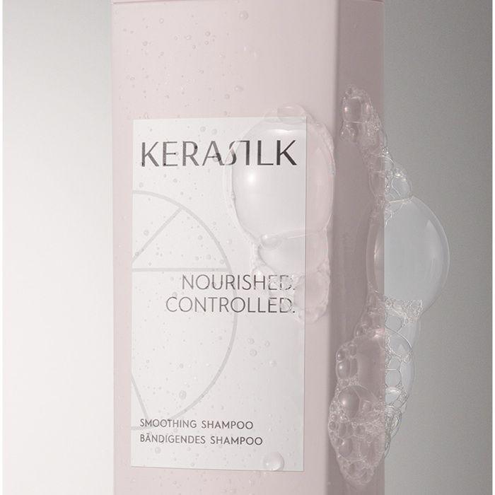 KERASILK Smoothing Shampoo Intensively Nourishes Tames Frizz & Smooths Strands For coarse, Frizzy, Unruly Hair Improves Manageabi