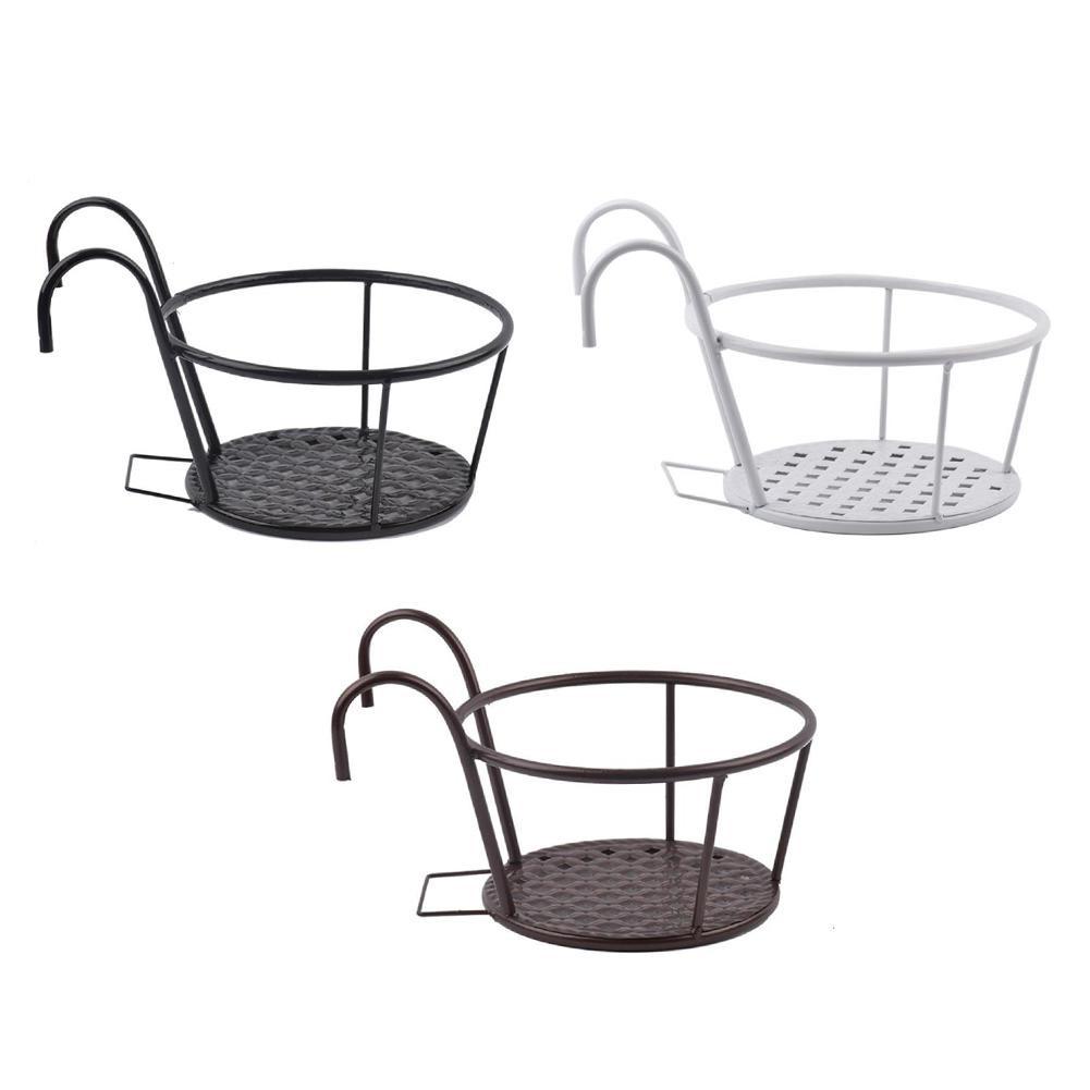 Creative Plant Arrangements Balcony Flower Rack Hanging Plant Holder