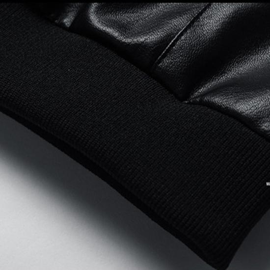 Jachetă din piele pentru bărbați, toamnă și iarnă, versiunea coreeană, tendință de slăbire, jachetă din piele de marcă, jachetă de baseball, îmbrăcăminte pentru bărbați