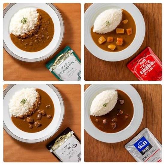 SB Retort Beef Curry 4 Variety SetPopular Taste ComparisonSB FoodsEasy CookingAssortmentStockEmergency Food
