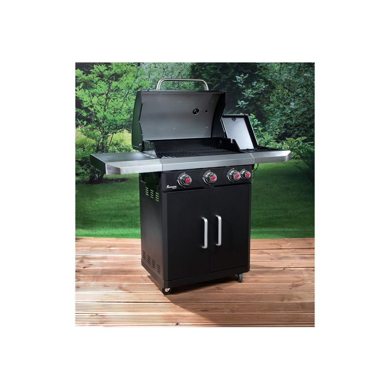 Stainless Steel Gas Barbecue With Rexon Pts3 Cooking Grill From Landmann