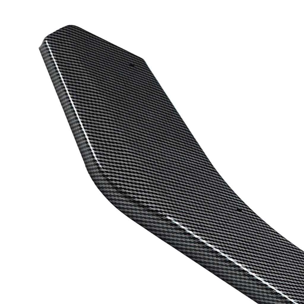 For Ford Mustang MK6.5 2018-2023 Front Bumper Side Spoiler Cover Carbon Fiber Look/Gloss Black Lower Splitter Canard Protector