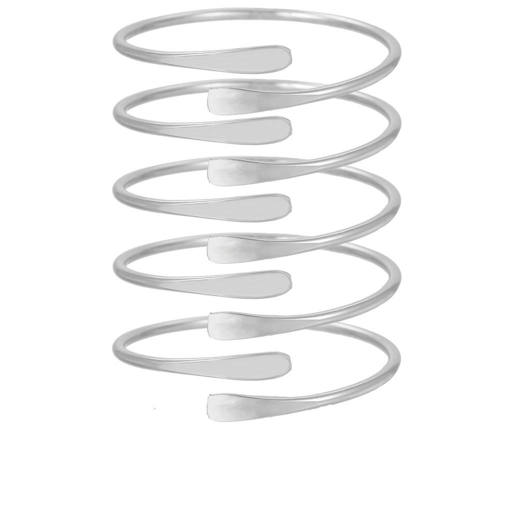Geometrisches Reifen-Manschettenarmbänder-Set Mit Galvanisierter Oberfläche Für Männer Und Frauen Sommer 2025