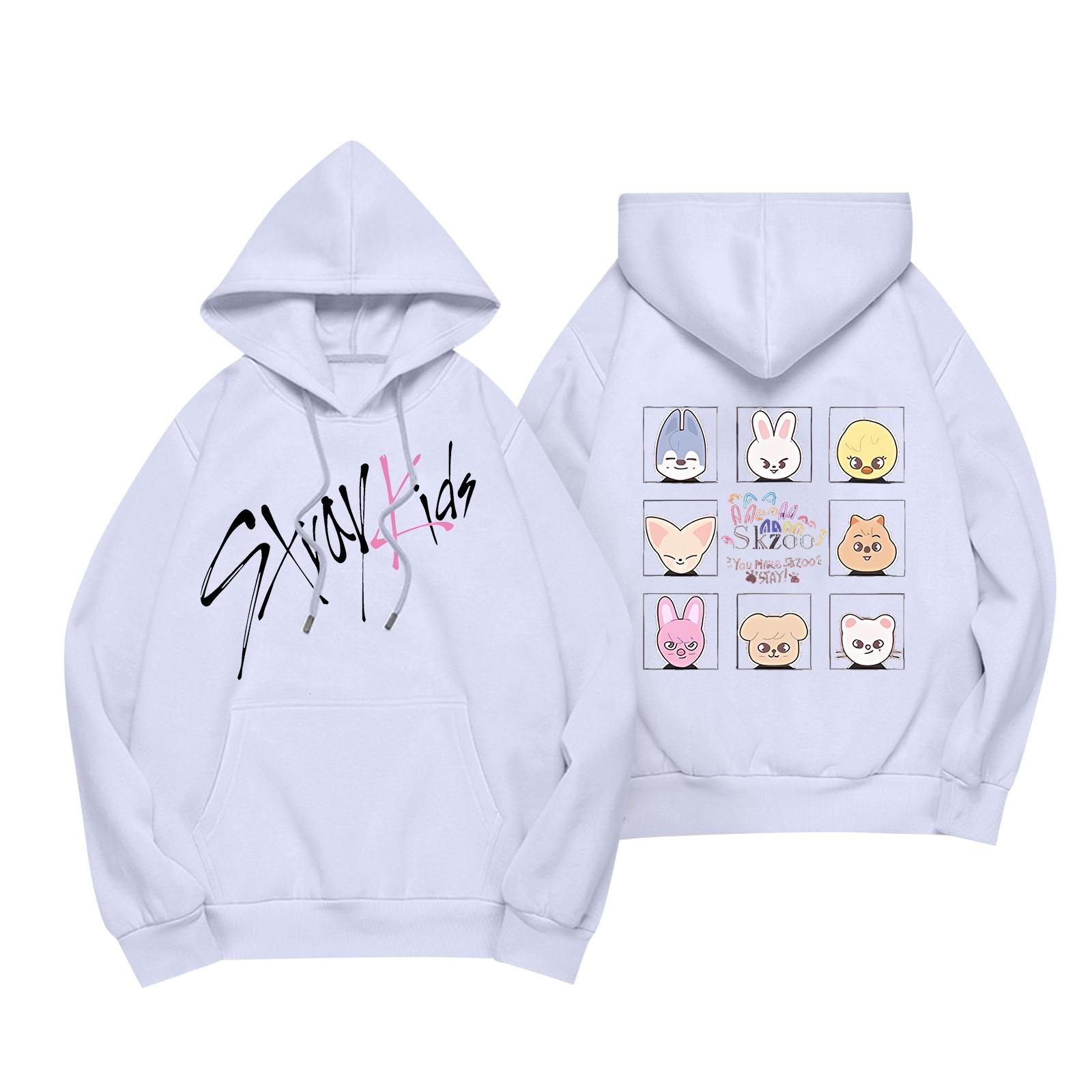 Модные женские повседневные пуловеры с длинными рукавами и капюшоном с принтом XL белый 1963₽