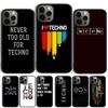 Love Techno Music Quotes Phone Case For iPhone 17 Air 16 15 14 11 12 13 Pro MAX Plus Cover Shell Coque