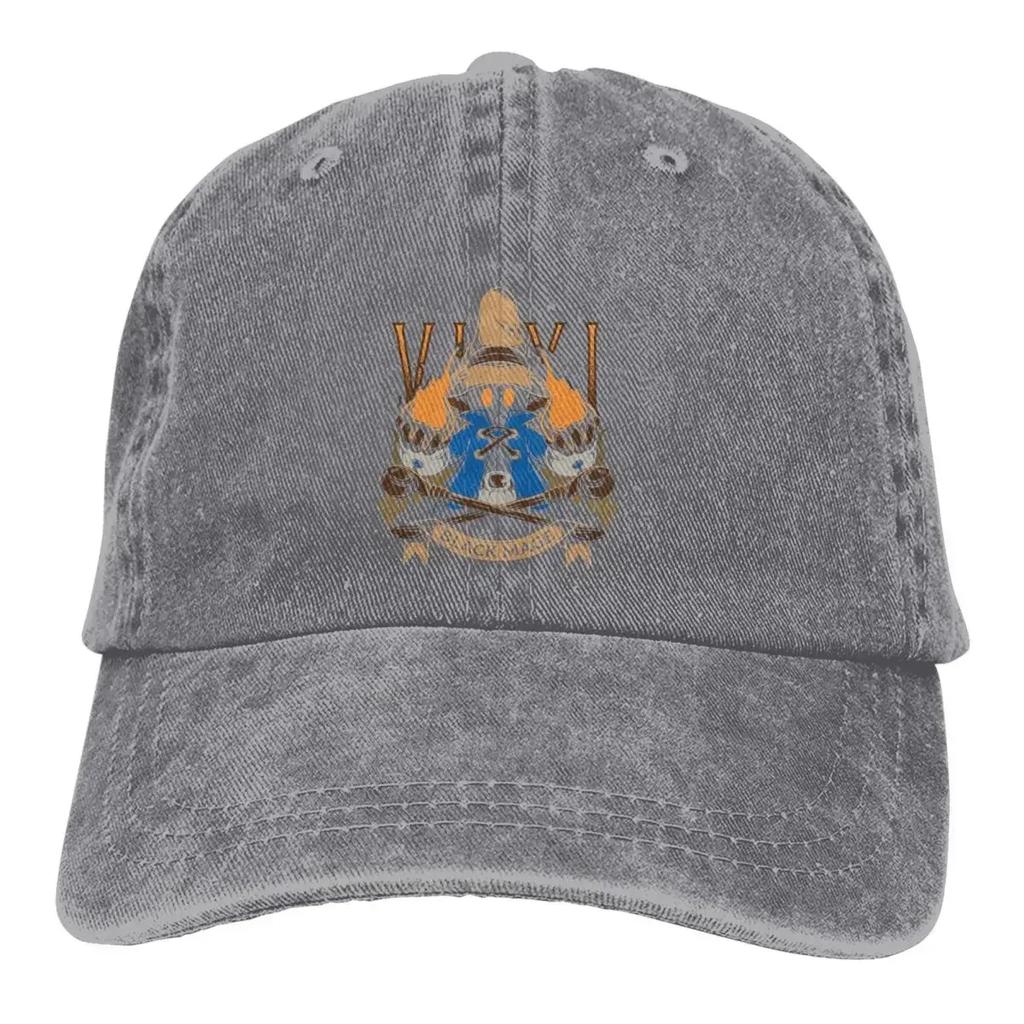 Vivi Schwarzmagier Baseballkappen Schirmmütze Final Fantasy Cid Spiel Sonnenschutz Cowboyhüte für Männer Trucker Papa-Hut