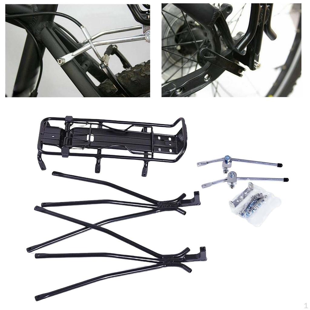 Bike Rear Carrier Rack Bicycle Pannier Mounted Holder Stand Luggage Cycling Equipment Distance