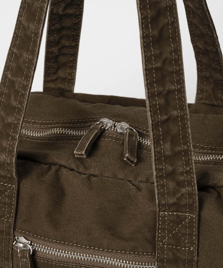 Millo Archive Vintage Flap Pocket Duffle Bag [Washed Brown]