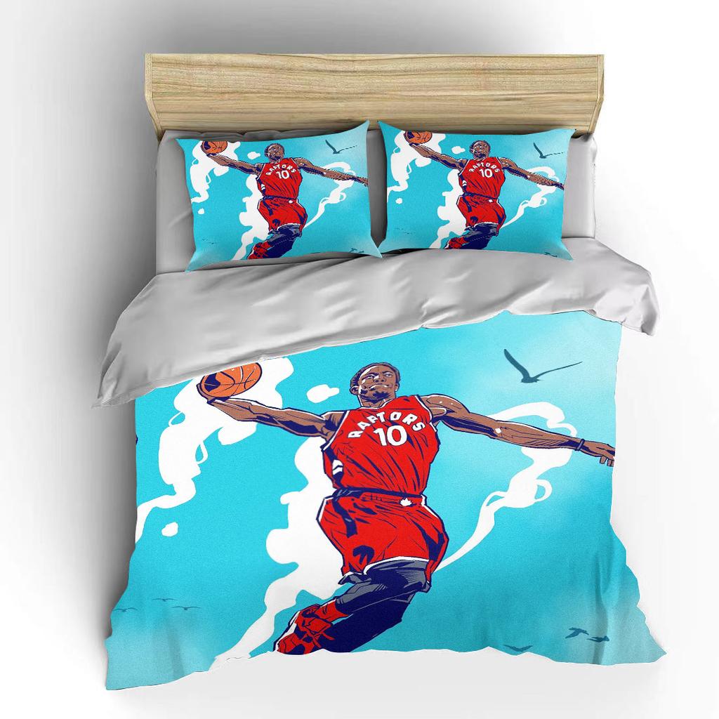 Basketball Star Shooting Animationr Duvet Cover Pillowcase Bedding Collection Single Twin Full Size For Kids Adults Bedroom King Cover