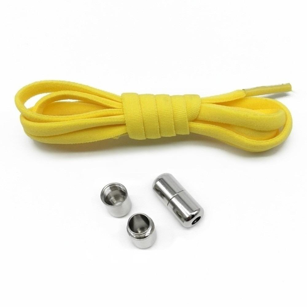 Easy Wear Semicircle No Tie Shoelaces Metal Lock Adjustable Lazy Laces Elastic One Size Fits All Shoe Rope Shoes Accessories