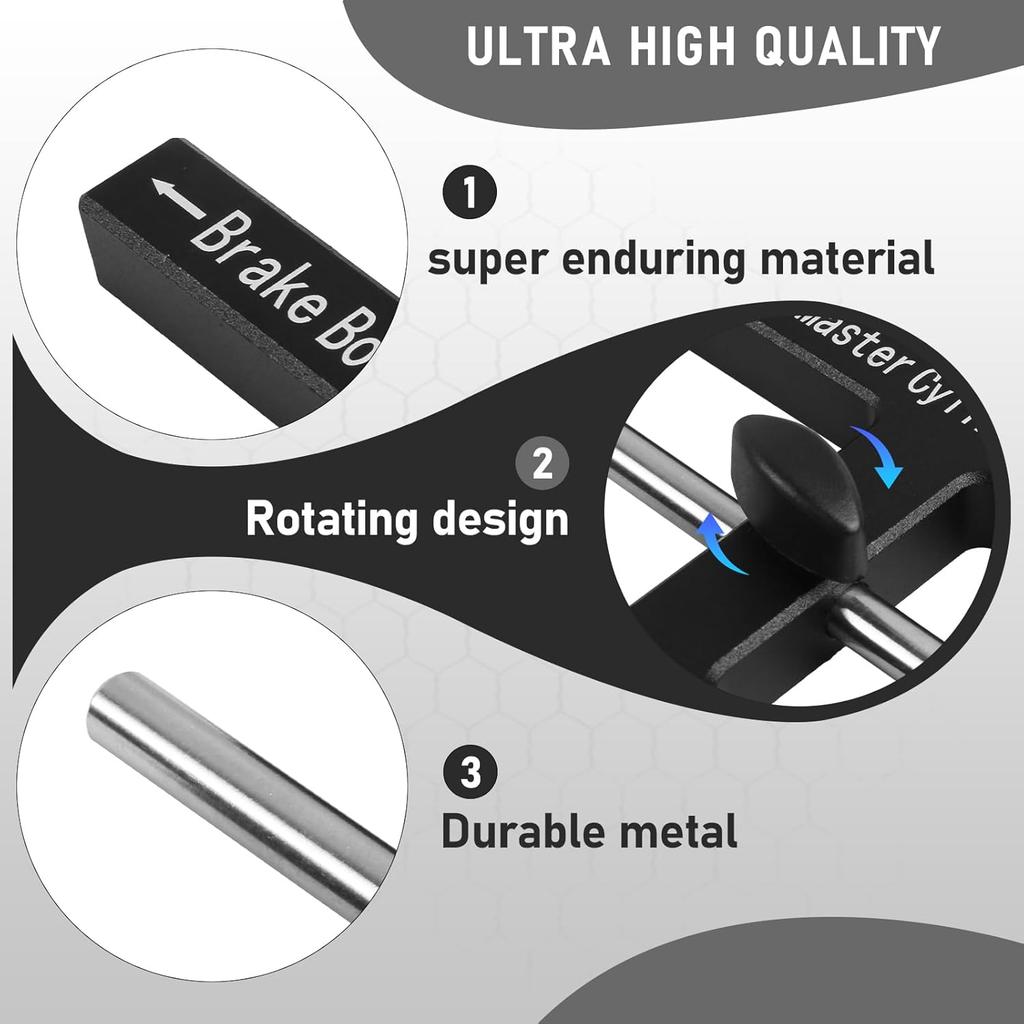 (Upgraded) Brake Adjustment Tool, Brake Booster Rod Adjustment Tool, Brake Booster With Master Cylinder,Pushrod Power For Adjustable Braking Distance