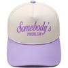 Somebody's PROBLEM fun embroidery color matching truck driver hat men's and women's sunshade dad hat