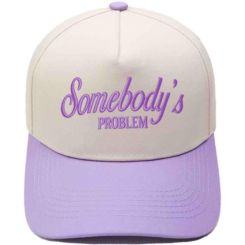 Somebody's PROBLEM fun embroidery color matching truck driver hat men's and women's sunshade dad hat