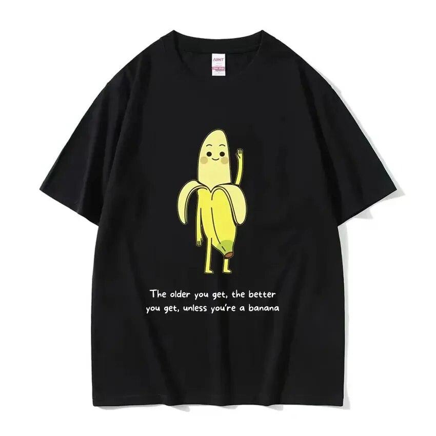 Funny Cute Banana Cat Happy Bananacat Meme Tshirt Unisex Women T-Shirt Cotton Streetwear Short Sleeve T Shirt Tee Clothes