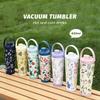 2025 New Model 830ml Large Capacity Thermos Cup Portable Bounce-Handle Water Cup with Pearl Print
