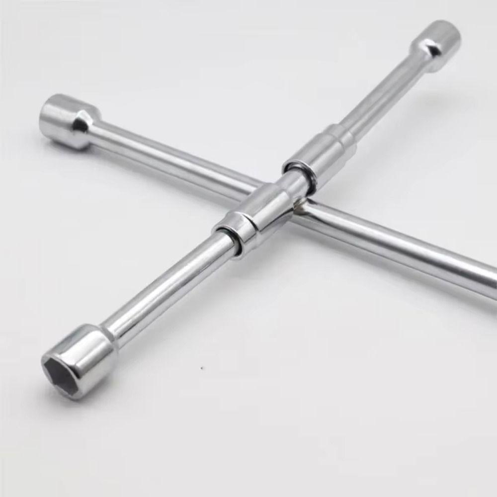 Hex Socket Collapsible Lug Wrench Labor-Saving Tire Repair Tool Folding Cross Wrench  Car Repair
