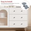 20Pcs Ceramic Knob Set Door Knobs Cabinet Handles Cupboard Drawer Kitchen Bathroom Multipurpose Cupboard Door Pull Handle
